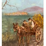 Corsi, Country road with figures - Corsi
