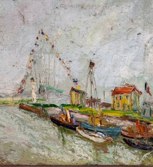 UNIDENTIFIED SIGNATURE, Harbor scene
