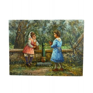ANONIMO, Girls at the fountain