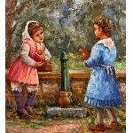 ANONIMO, Girls at the fountain