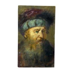 ANONIMO, Homme au turban dans le style impressionniste