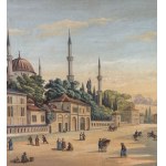ANONIMO, View of a street in Istanbul