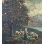 UNIDENTIFIED SIGNATURE, Figure with a flock