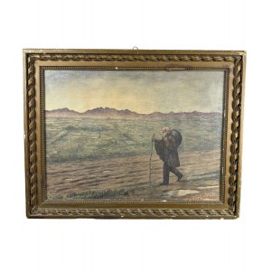 SIGNATURE NON IDENTIFIÉE, Portrait d'un voyageur âgé