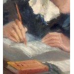 ANGELA CARUGATI, Portrait of a Young Student - Angela Carugati (1881 - 1977)