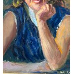 ANGELA CARUGATI, Portrait de femme - Angela Carugati (1881 - 1977)