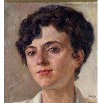 ANGELA CARUGATI, Portrait de femme - Angela Carugati (1881 - 1977)