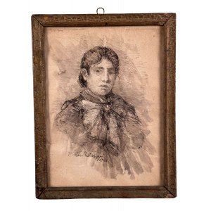 NIEZNANY PODPIS, portret kobiety