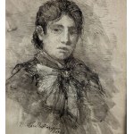 NIEZNANY PODPIS, portret kobiety