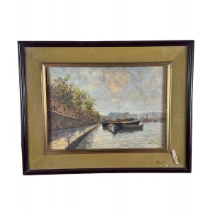 UNIDENTIFIED SIGNATURE, Seascape with boats