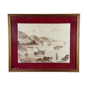ANONIMO, Seascape with boats