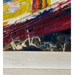 Péter Prokop, Street with figures - Péter Prokop