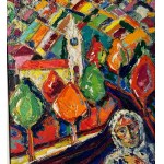 Péter Prokop, Street with figures - Péter Prokop
