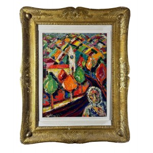 Péter Prokop, Street with figures - Péter Prokop