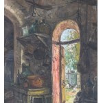 Antonio Martucci, Interior of a Stable - Antonio Martucci