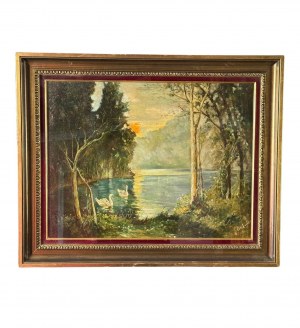 UNIDENTIFIED SIGNATURE, Landscape with Lake