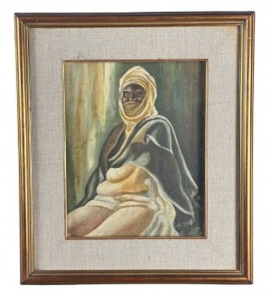 UNIDENTIFIED SIGNATURE, Portrait of a man with a turban