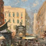 SCOGNAMIGLIO, Neapolitan market scene - Scognamiglio