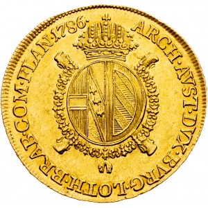 Joseph II., 1/2 Sovrano 1786, A, Vienna