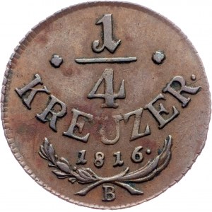 Franz I. (II.), 1/4 Kreuzer 1816, B, Kremnitz