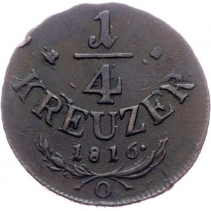 Franz I. (II.), 1/4 Kreuzer 1816, O, Orawitz