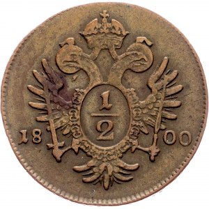 Franz I. (II.), 1/2 Kreuzer 1800, B, Kremnitz