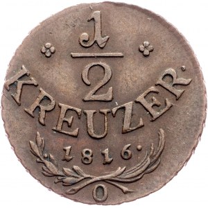 Franz I. (II.), 1/2 Kreuzer 1816, O, Orawitz
