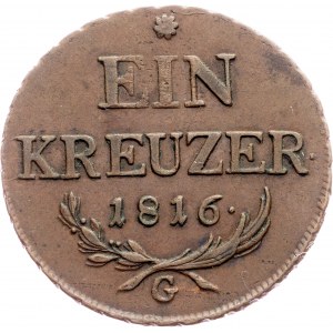 Franz I. (II.), 1 Kreuzer 1816, G, Nagybánya