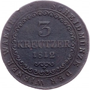Franz I. (II.), 3 Kreuzer 1812, B, Kremnitz