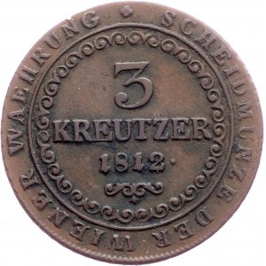 Franz I. (II.), 3 Kreuzer 1812, O, Orawitz