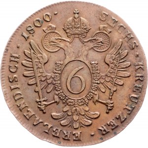 Franz I. (II.), 6 Kreuzer 1800, B, Kremnitz