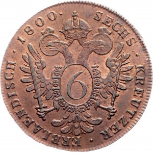 Franz I. (II.), Kreuzer 1800, 6, C, Praha