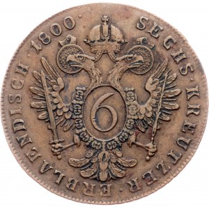 Franz I. (II.), 6 Kreuzer 1800, D, Salzburg