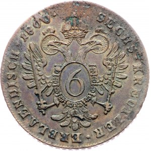 Franz I. (II.), 6 Kreuzer 1800, E, Karlsburg