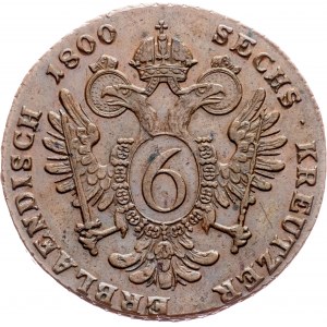 Franz I. (II.), 6 Kreuzer 1800, S, Schmöllnitz