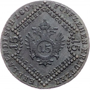 Franz I. (II.), 15 Kreuzer 1807, G, Nagybánya