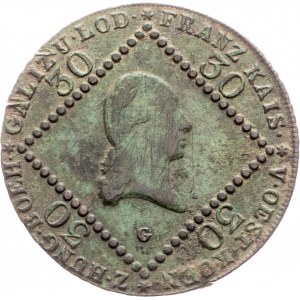 Franz I. (II.), 30 Kreuzer 1807, G, Nagybánya