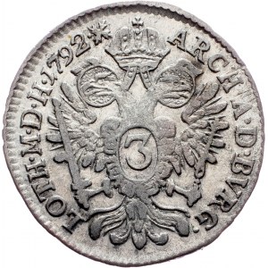 Franz I. (II.), 3 Kreuzer 1792, B, Kremnitz