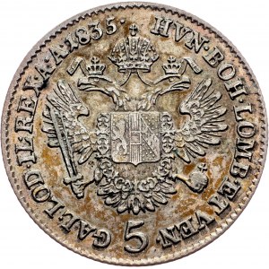 Franz I. (II.), 5 Kreuzer 1835, A, Vienna