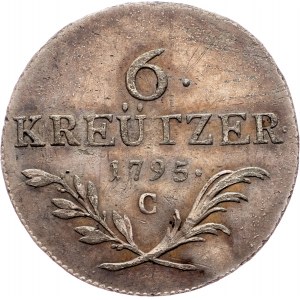 Franz I. (II.), 6 Kreuzer 1795, C, Prague