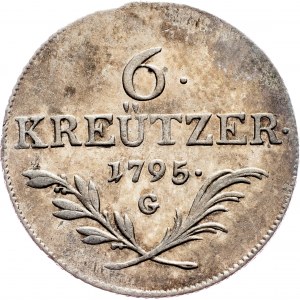 Franz I. (II.), 6 Kreuzer 1795, G, Nagybánya