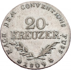 Franz I. (II.), 20 Kreuzer 1809, Hall