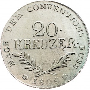 Franz I. (II.), 20 Kreuzer 1809, Hall