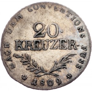 Franz I. (II.), 20 Kreuzer 1809, Hall