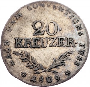 Franz I. (II.), 20 Kreuzer 1809, Hall