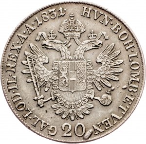 Franz I. (II.), 20 Kreuzer 1831, A, Vienna