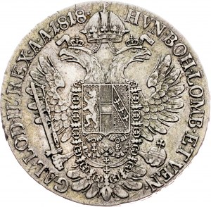 Franz I. (II.), 1/2 Thaler 1818, A, Vienna
