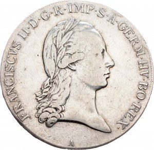 Franz I. (II.), 1 Thaler 1792, A, Vienna