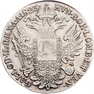 Franz I. (II.), 1 Thaler 1823, G, Nagybánya