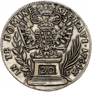 Franz I. Stephan, 20 Kreuzer 1764, KB, Kremnitz